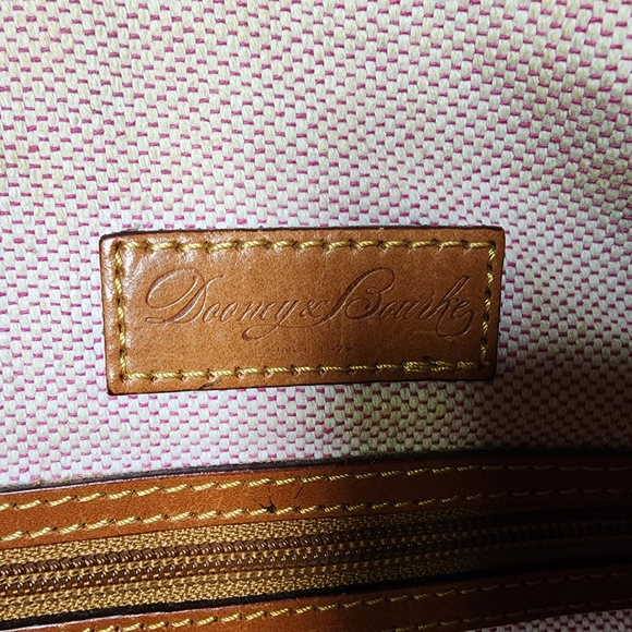 DOONEY AND BOURKE DILLEN SATCHEL LEATHER 2 WAY HANDBAG AND OR CROSSBODY - Picture 6 of 10